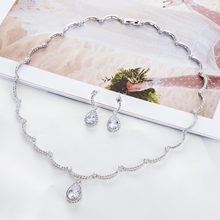 Show details for Wedding Big Necklace And Earring Sets 1JJ050896S
