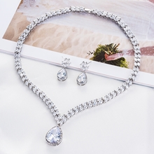 Show details for Big Copper Brass Necklace And Earring Sets 1JJ050908S