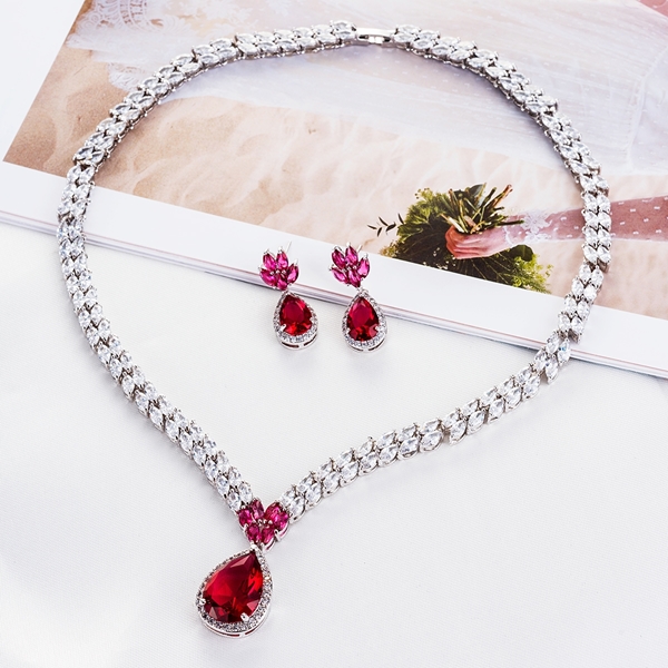 Picture of Wedding Luxury Necklace And Earring Sets 1JJ050911S