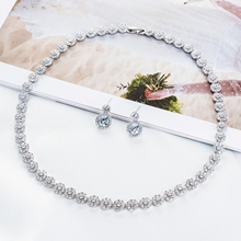 Show details for Wedding Big Necklace And Earring Sets 1JJ050917S