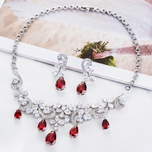 Show details for  Big Wedding Necklace And Earring Sets 1JJ050932S