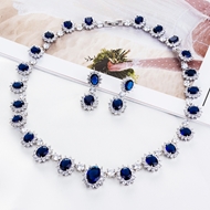 Picture of Wedding Cubic Zirconia Necklace And Earring Sets 1JJ050960S