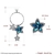 Picture of  925 Sterling Silver Swarovski Element Dangle Earrings 3LK053663E