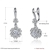 Picture of  925 Sterling Silver Cubic Zirconia Dangle Earrings 3LK053880E