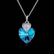 Show details for Love & Heart Casual Pendant Necklaces 2BL054232N