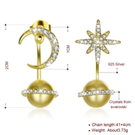 Picture of  Casual Artificial Pearl Dangle Earrings 3LK054364E