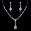 Show details for  Luxury Cubic Zirconia Necklace And Earring Sets 1JJ054499S