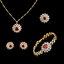 Show details for  Key & Lock Cubic Zirconia 4 Piece Jewelry Sets 3FF054562S