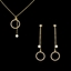 Show details for  Small Casual Necklace And Earring Sets 3FF054590S