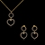 Picture of  Love & Heart Delicate Necklace And Earring Sets 3FF054593S