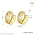 Picture of Origninal Medium Copper or Brass Small Hoop Earrings
