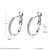 Picture of New Season White Cubic Zirconia Small Hoop Earrings with SGS/ISO Certification