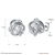 Picture of Good Cubic Zirconia Platinum Plated Stud Earrings
