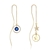Picture of Reasonably Priced 925 Sterling Silver Blue Dangle Earrings from Reliable Manufacturer