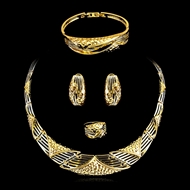 Picture of New Season Gold Plated Casual 4 Piece Jewelry Set with SGS/ISO Certification