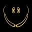 Show details for Attractive Gold Plated Medium Necklace and Earring Set For Your Occasions