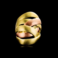 Picture of Dubai Gold Plated Fashion Ring in Exclusive Design