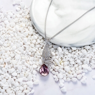 Picture of Irresistible Purple 16 Inch Pendant Necklace with No-Risk Return