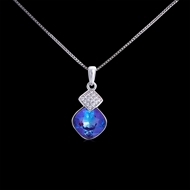 Picture of Trendy Platinum Plated Geometric Pendant Necklace with No-Risk Refund