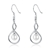 Picture of Distinctive Artificial Pearl 925 Sterling Silver Dangle Earrings