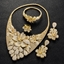 Show details for Wholesale Gold Plated Flowers & Plants 4 Piece Jewelry Set with No-Risk Return