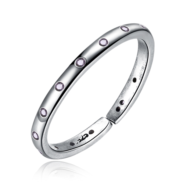 Picture of Charming Platinum Plated Small Adjustable Ring As a Gift