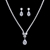 Picture of Brand New White Luxury Necklace and Earring Set with Full Guarantee