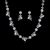 Picture of Hot Selling Platinum Plated Cubic Zirconia Necklace and Earring Set Online Only
