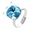 Picture of Need-Now Blue Fashion Adjustable Ring with Price