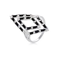 Picture of Bling Casual Platinum Plated Fashion Ring