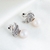 Picture of Purchase Platinum Plated White Stud Earrings with Fast Delivery