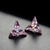 Picture of Fashion Purple Stud Earrings with 3~7 Day Delivery