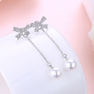 Picture of Fashion White Dangle Earrings Online Only