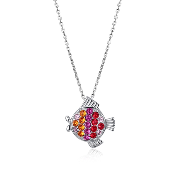 Picture of Latest Small Platinum Plated Pendant Necklace