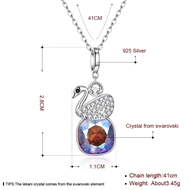 Picture of Hypoallergenic Platinum Plated 925 Sterling Silver Pendant Necklace Online