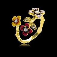 Picture of Medium Gold Plated Fashion Ring in Bulk