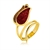 Picture of New Big Rose Gold Plated Fashion Ring