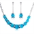 Picture of Shop Platinum Plated Opal Necklace and Earring Set with Wow Elements