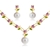 Picture of Brand New Colorful Gold Plated Necklace and Earring Set with SGS/ISO Certification