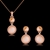 Picture of Brand New White Zinc Alloy Necklace and Earring Set with SGS/ISO Certification
