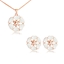 Show details for Need-Now White Flowers & Plants Necklace and Earring Set from Editor Picks
