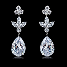 Show details for Reasonably Priced Platinum Plated Luxury Dangle Earrings with Low Cost