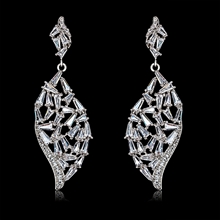 Show details for Stylish Big White Dangle Earrings