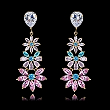 Show details for Fancy Flowers & Plants Copper or Brass Dangle Earrings