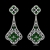 Picture of Top Big Platinum Plated Dangle Earrings