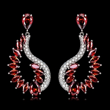 Show details for Fashion Cubic Zirconia Big Dangle Earrings