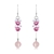 Picture of Great Value Pink Swarovski Element Pearl Drop & Dangle Earrings with Full Guarantee
