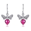 Show details for Nice Swarovski Element Pink Drop & Dangle Earrings