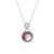 Picture of Charming Purple 925 Sterling Silver Pendant Necklace As a Gift