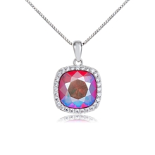 Show details for Hot Selling Platinum Plated Zinc Alloy Pendant Necklace Online Only